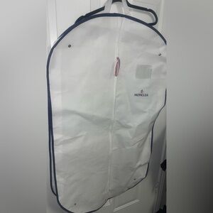Moncler White and Blue Garment Bag